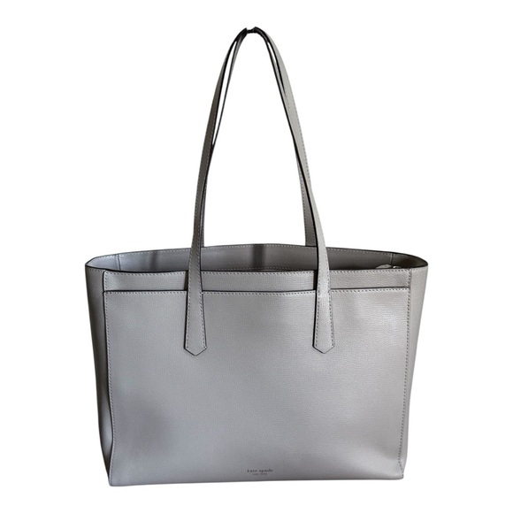 Authentic Kate Spade Molly Large Leather Tote True Taupe! - Picture 5 of 15